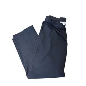 St. John Marie Gray Pleated Santana Black Women's Pants Trousers 6 Made in USA